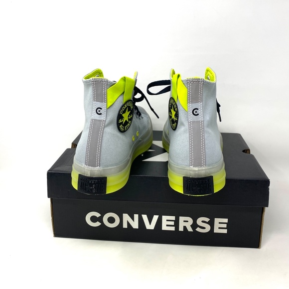 Converse Chuck Taylor CX High Top Gray Lime Men’s Canvas Size Sneakers 171996C - Picture 4 of 9